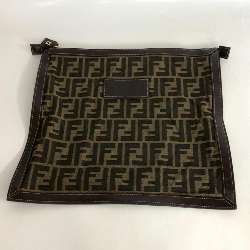 Fendi Zucca Pouch Clutch Shoulder bag Handbag